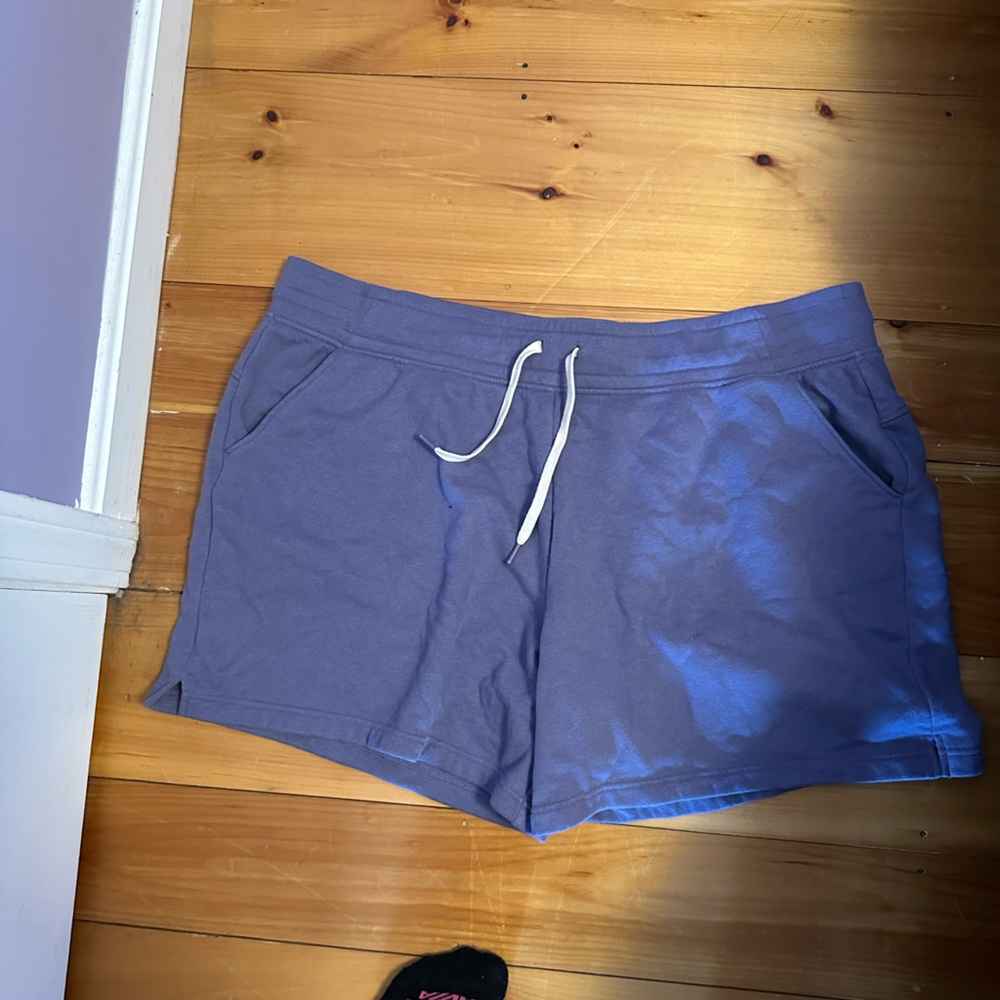 3X Fleece Purple Tek Gear Shorts